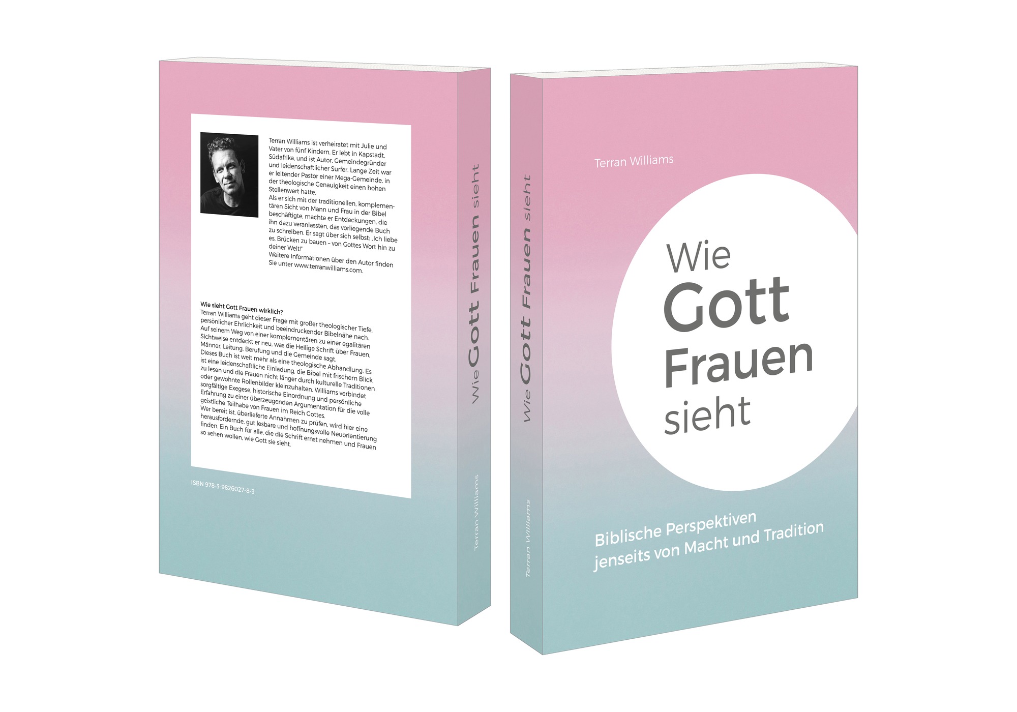Das Buch »Wie Gott Frauen sieht« von Terran Williams – Vorder- und Rückseite