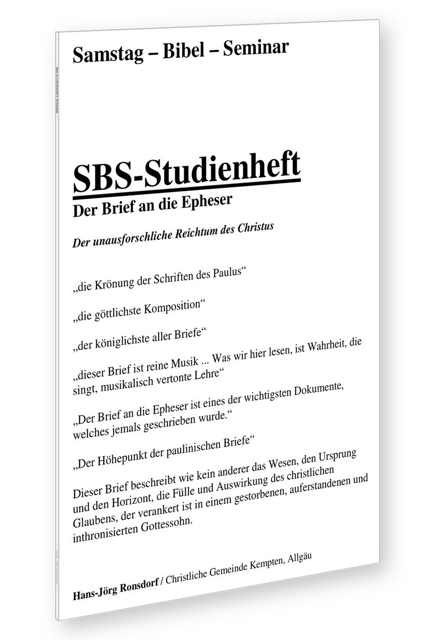 Halaman judul: Buku Studi SBS tentang Surat kepada Jemaat di Efesus